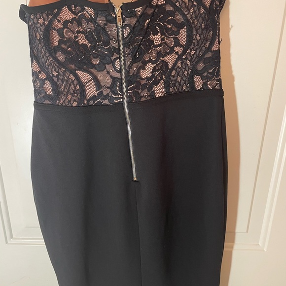 Windsor Lacey Top Mini Dress Bustier Style Medium, Measurements added to pics! - Picture 4 of 9